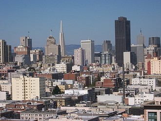 DOWNTOWN VIEW from B/C apartments on upper floors